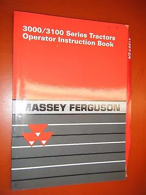 1993 Massey Ferguson 3000/3100 Series Tractor Factory Operator Manual Book Oem • $23.24