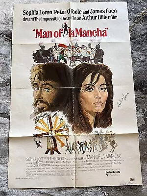 Sophia Loren POSTER 27/40 Signed Autograph BAS Beckett Man Of LaMancha • $299.99