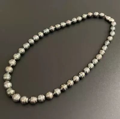 MIKIMOTO Perlita  Black Butterfly Pearl 8.0‐10.0mm Necklace Silver Approx 44.6cm • $1360.21