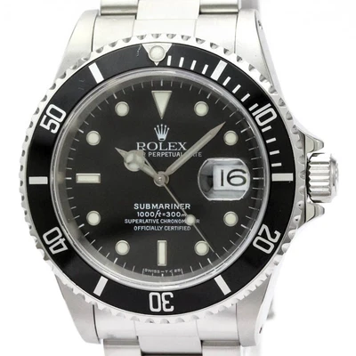 $11400.72 • Buy Polished ROLEX Submariner 16610 Date U Serial Steel Automatic Watch BF555268