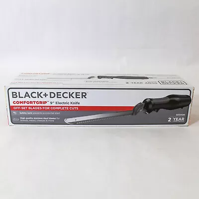 Black + Decker Comfort Grip Electric Slicing Knife 9 Inch Blade EK500B NIB • $24.70