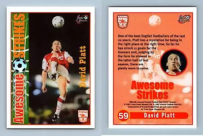 £0.99 • Buy David Platt #59 Arsenal Fans Selection 1997 Futera Trading Card