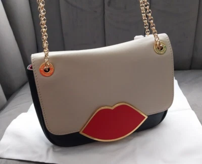 £169.99 • Buy New Lulu Guinness Annabelle Handbag - Cream, Black, Red
