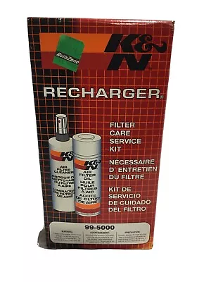 K&N Air Filter Cleaning Cleaner Recharger Kit With Oil Spray Can 99-5000 Sealed • $21.99