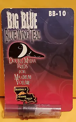 Haydel's Game Calls Big Blue Teal Double Mylar Reed Duck Call #BB-10 • $23.99