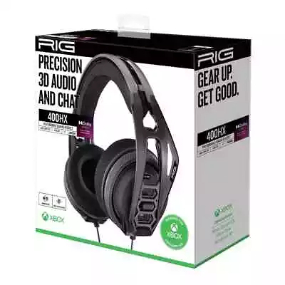 Nacon RIG 400 HX Gen 2 Stereo Gaming Headset 3.5mm For  XBox One X S Black • $45