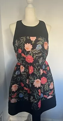 Kate Spade Floral Sleeveless Fit & Flare Dress Sz 8 • $49