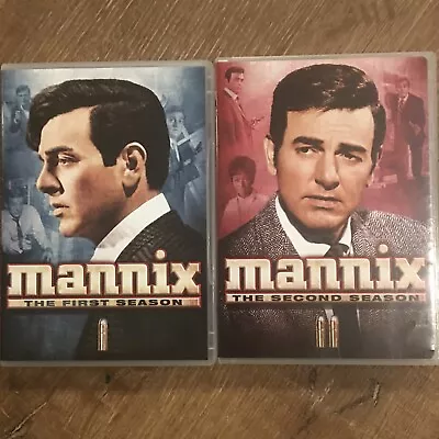 Mannix: Complete  Seasons 1 2: (dvd: 2 Box Sets: Each 6 Discs) BOTH EXCELLENT • $15.39