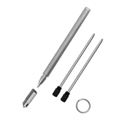 Mini Titanium Practical Pen Key Chain Pendant Ball Pen Outdoor Pocket EDC Tool • $11.02