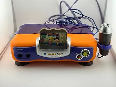 Vtech V-Smile Learning Video Game Console W/ Alphabet Park Game & Mic • $15.90