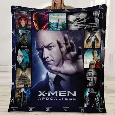 Charles Xavier Professor X Fleece Blanket X-Men Marvel Fan Movie Blanket • $49.95