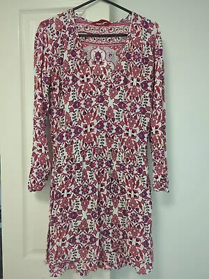 TIGERLILY Paisley Print Floral Drawstring Dress - Size 10AU • $35