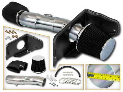 BLACK COLD AIR INTAKE KIT+ DRY FILTER FOR FORD 05-09 Mustang GT 4.6L V8 • $80.99