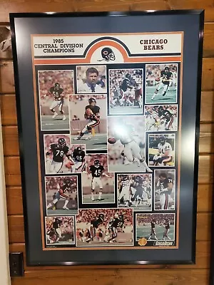 1985-86 Chicago Bears 1985 Central Division Champions Framed Poster • $74.99