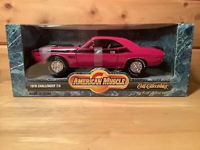 New 1:18 1970 Dodge Challenger T/A. Ertl #7252. Moulin Rouge. Factory Sealed Box • $65