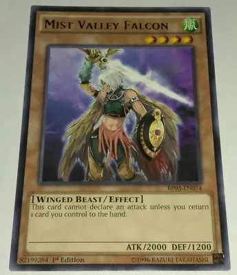 Mist Valley Falcon - BP03-EN074 - Rare - 1st Edition Yu-Gi-Oh! LP • $1.99