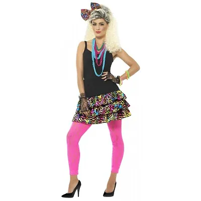 80s Party Girl Kit Multi-Coloured Costume Halloween Fancy Dress • $31.72