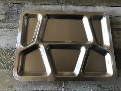 Vintage Stainless Steel Metal Cafeteria Lunch Food Tray School Prison Military • $24.99