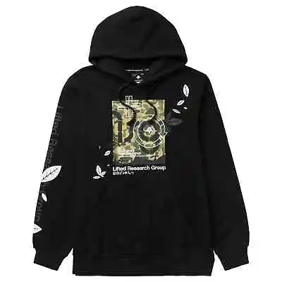 Lifted Research Group LRG Mens Box Leaves Black Pullover Hoodie NWT Medium • $29.99