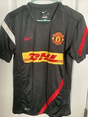 MANCHESTER UNITED 2012/2013 NIKE Training Football DHL JERSEY Men's Size Small • $32.77