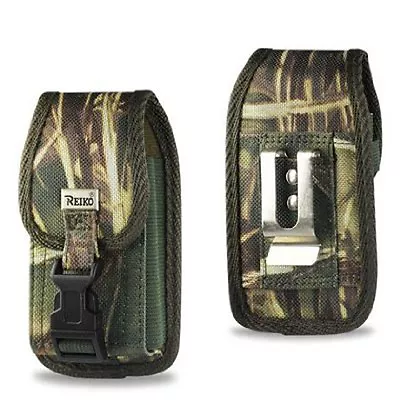 Camouflage Vertical Rugged Canvas Pouch For IPhone 13 Pro 13 12 Pro1211 Pro • $9.99