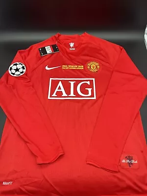 Manchester United 2008 Champions League Final Mens Nike Jersey L #7 RONALDO • $65