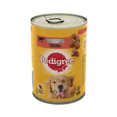 Pedigree Adult Wet Dog Food Tins Beef In Loaf Dog Can 12 X 400g • £27.39