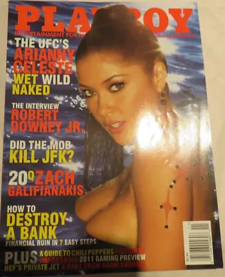 PLAYBOY November 2010- UFC's Arianny Celeste-Robert Downey Jr.-Zack Galifianakis • $4.85