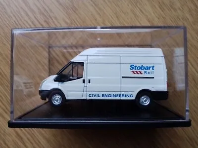 Oxford Diecast 1:76 White Ford Transit Stobart Rail Code 76FT010. • £7