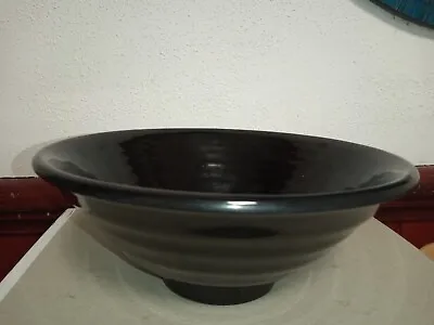 1 X Carlise ( N43422 ) Terra Footed Black Melamine Bowl • £5.99