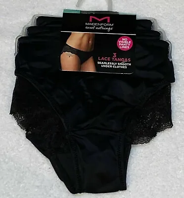 Maidenform MM2006 Sweet Nothings Women's Lace Tanga Panties 3-pack • $9.99