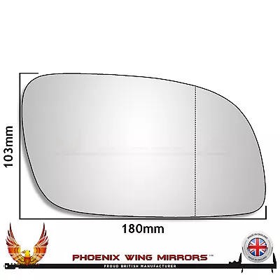 Right Hand Drivers Side For VW Touran Mk1 2003-2010 Wide Angle Wing Mirror Glass • $10.74