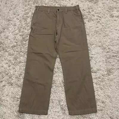 Carhartt B299-GKH Pants Men’s 34x34 Golden Khaki Canvas Relaxed Fit Workwear • $26.50