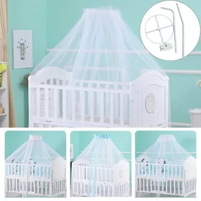 Mosquito Crib Netting Mosquito Stand Cradle Bed Mesh Canopy Holder Removable • $24.08