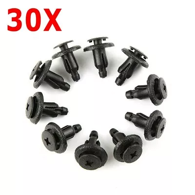 £2.70 • Buy 30X For Honda Plastic Screw Fasteners Clips Fairing 90683-GR1-003 90683-MBW-003