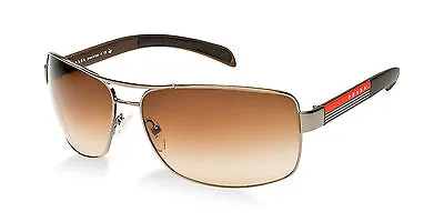 $399.95 • Buy NEW Authentic PRADA Brown Gunmetal Sport Sunglasses PS 54IS SPS 54I 5AV6S1 541 S