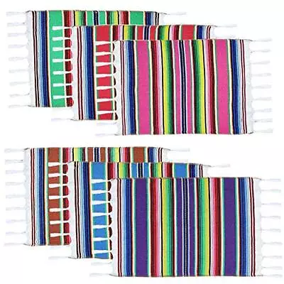 Mexican Serape Placemats For Mexican Party Wedding Fiesta Decor Outdoor Dining K • $17.56