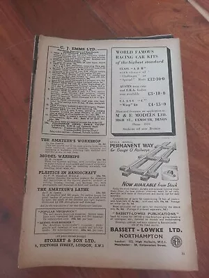 THE MODEL ENGINEER - 14th OCTOBER 1948 No 2473 VOL 99 (COVER MISSING) • $1.24