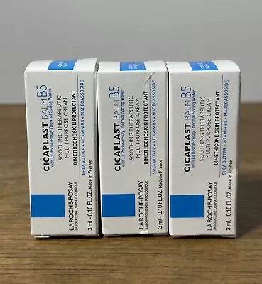 3x La Roche-Posay CICAPLAST BALM B5 Soothing Therapeutic Cream 0.10 Oz 03/25 • $15.99