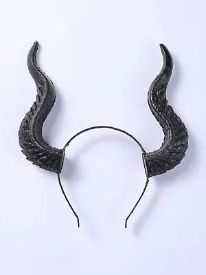$15.65 • Buy Demon Headband Horns W/ Maleficent Costume Head