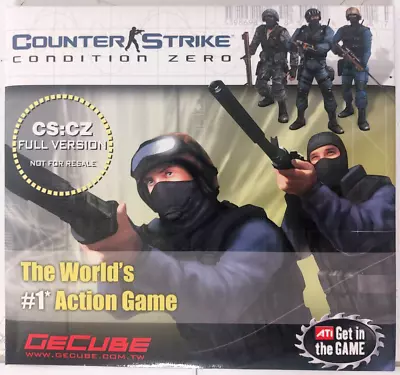 Counter Strike Condition Zero Pc The World's #1 Action Game Gecube Sierra 2004 • $74.95