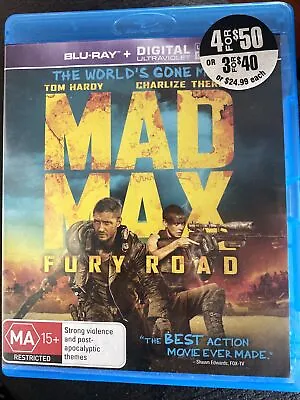 Mad Max - Fury Road (Blu-ray 2015) 📪FREE POST📪 • $6.99