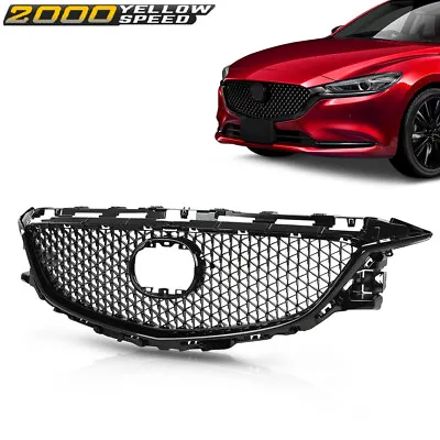 Fit For 2014-2016 Mazda 6 Front Bumper Hood Grille Grill Honeycomb Cover Trim • $99.89