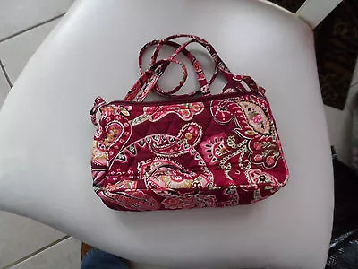 Vera Bradley Small Handbag W/ Long Cross Body Strap In Picadilly Plum • $13.50