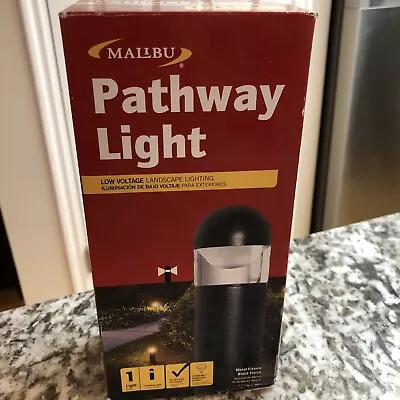 Malibu Pathway Light Landscape 20w Low Voltage Black Metal Fixture 8301-9300-01 • $39.95