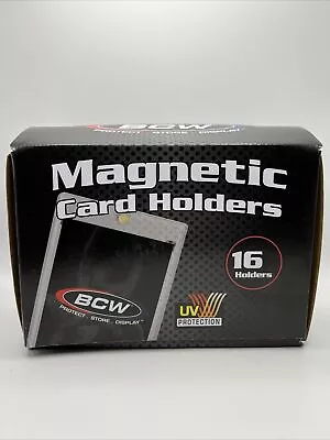 BCW Magnetic Card Holder 100pt Point With UV Protection - Box Of 16 Holders • $30.50