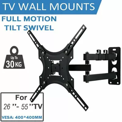 Slim TV Wall Bracket Mount For Sony Toshiba JVC 26 32 37 40 43 46 49 50 55  Inch • £13.89