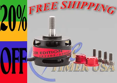 FR2205-2300KV High Power Brushless Motor Race Quadcopter 1100g Thrust RCTimr USA • $18.99