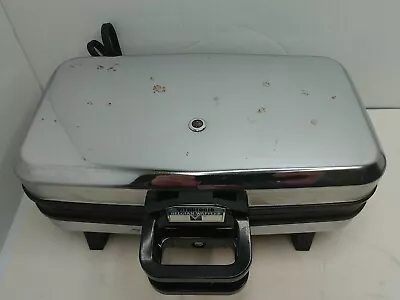 Vintage Vitantonio Model 550 Professional Quality Belgian Waffler Maker Chrome • $39