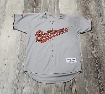 Authentic Majestic MLB Baltimore Orioles Jersey 10 Adam Jones Gray Size 48 • $74.95